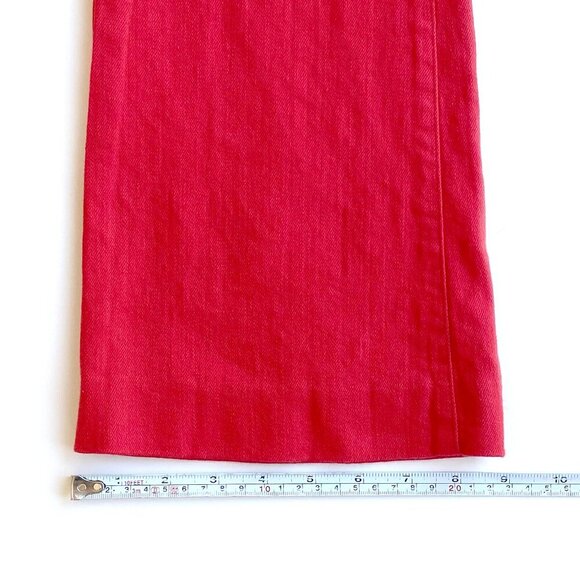 James Jeans Womens Red Juliette Flare Jeans Size 29x32 - Picture 11 of 12